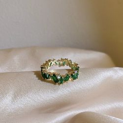New Emerald Ring Size 6.5