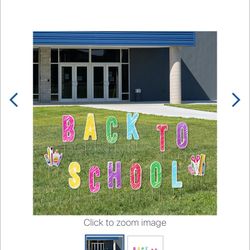 NEW-Back To School Yard Signage