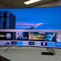 FLAGSHIP: Samsung 65” Curved 4K Smart TV — 120 Hz Panel — Great for PS5 / Gaming