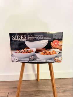4 piece sides serving set