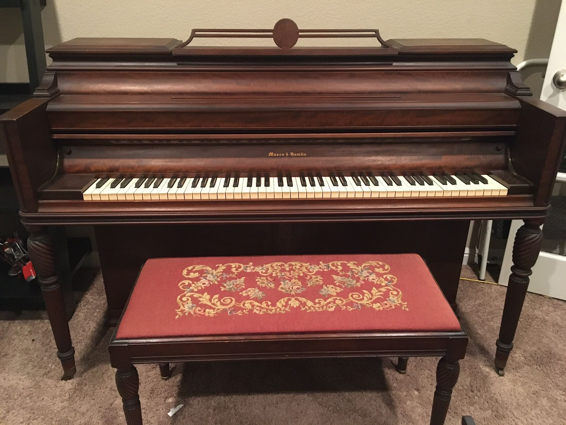 Mason and Hamlin Vertical Piano