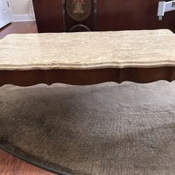 Vintage queen and marble top coffee table