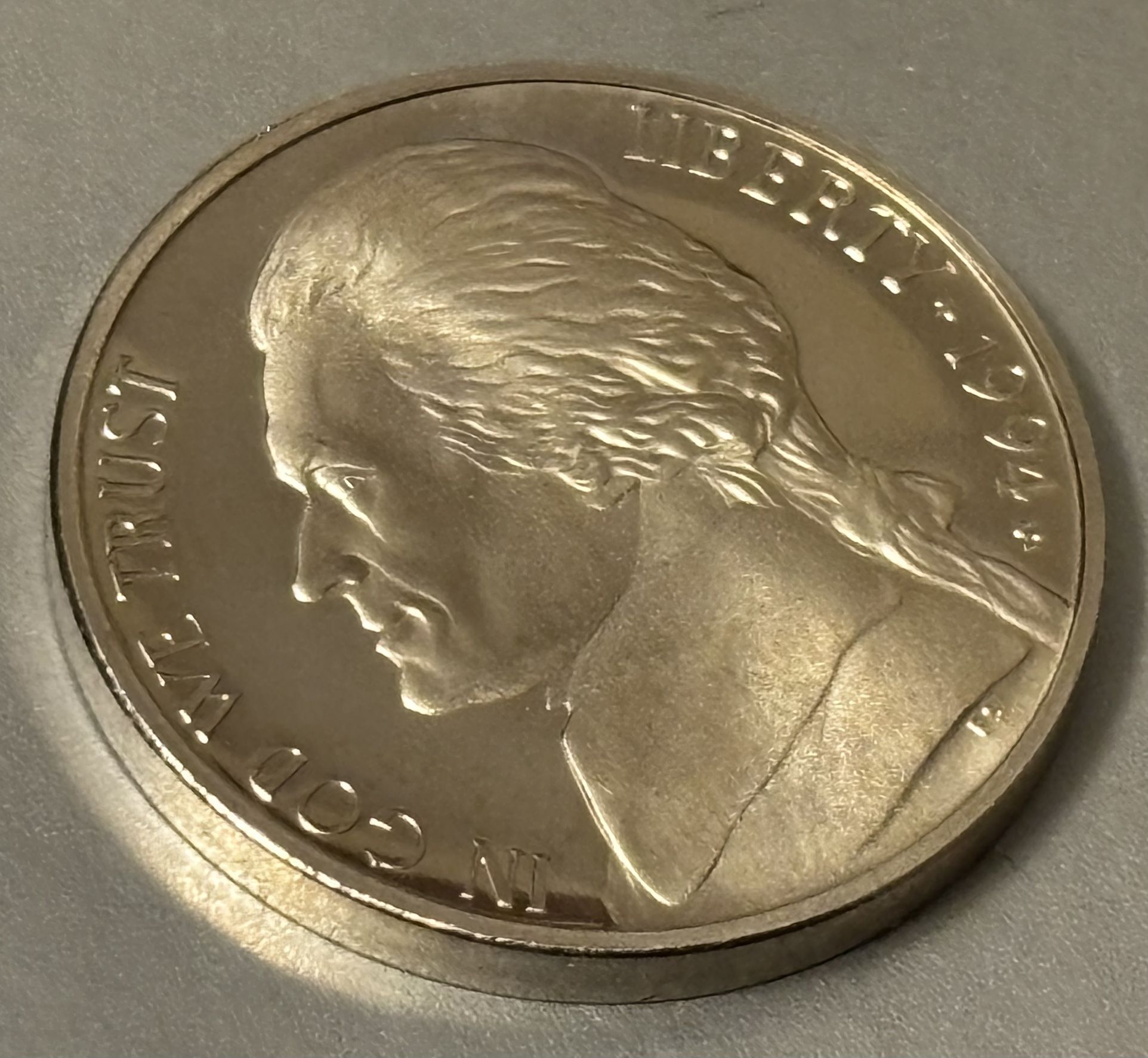 5 cents 1964 P. Proof. Coin USA. Collectible
