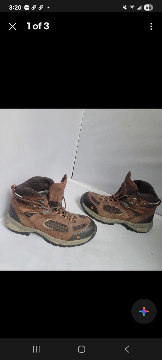 Vasque Breeze 2.0 Mid GTX Hiking Boots Shoes Mens Size 11 M  Brown Leather 7482