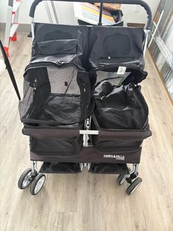 Dual dog stroller