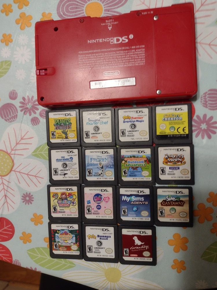 Nintendo DS and 15 Games For Sale