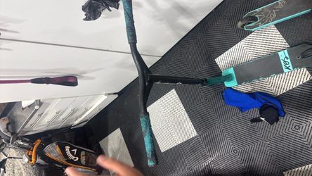 Pro Stunt Scooter Black and Teal Manual Scooters