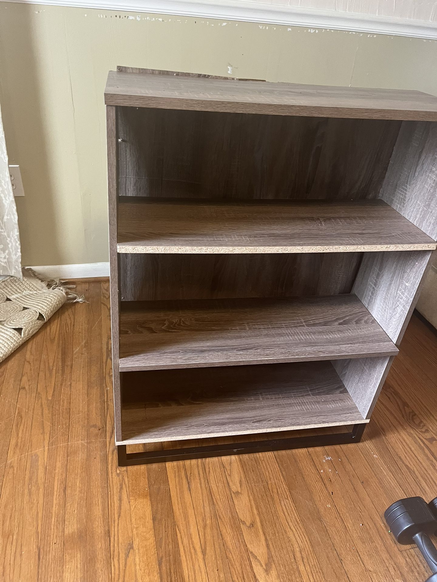 3-Tier Open Shelf Bookcase French Oak