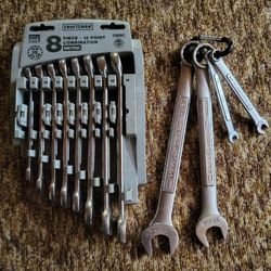 Craftsman Wrenches 7mm-16mm,18mm,19mm 