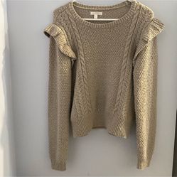 LC Lauren Conrad tan sweater