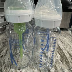 2 Glass Dr Browns Baby Bottles 