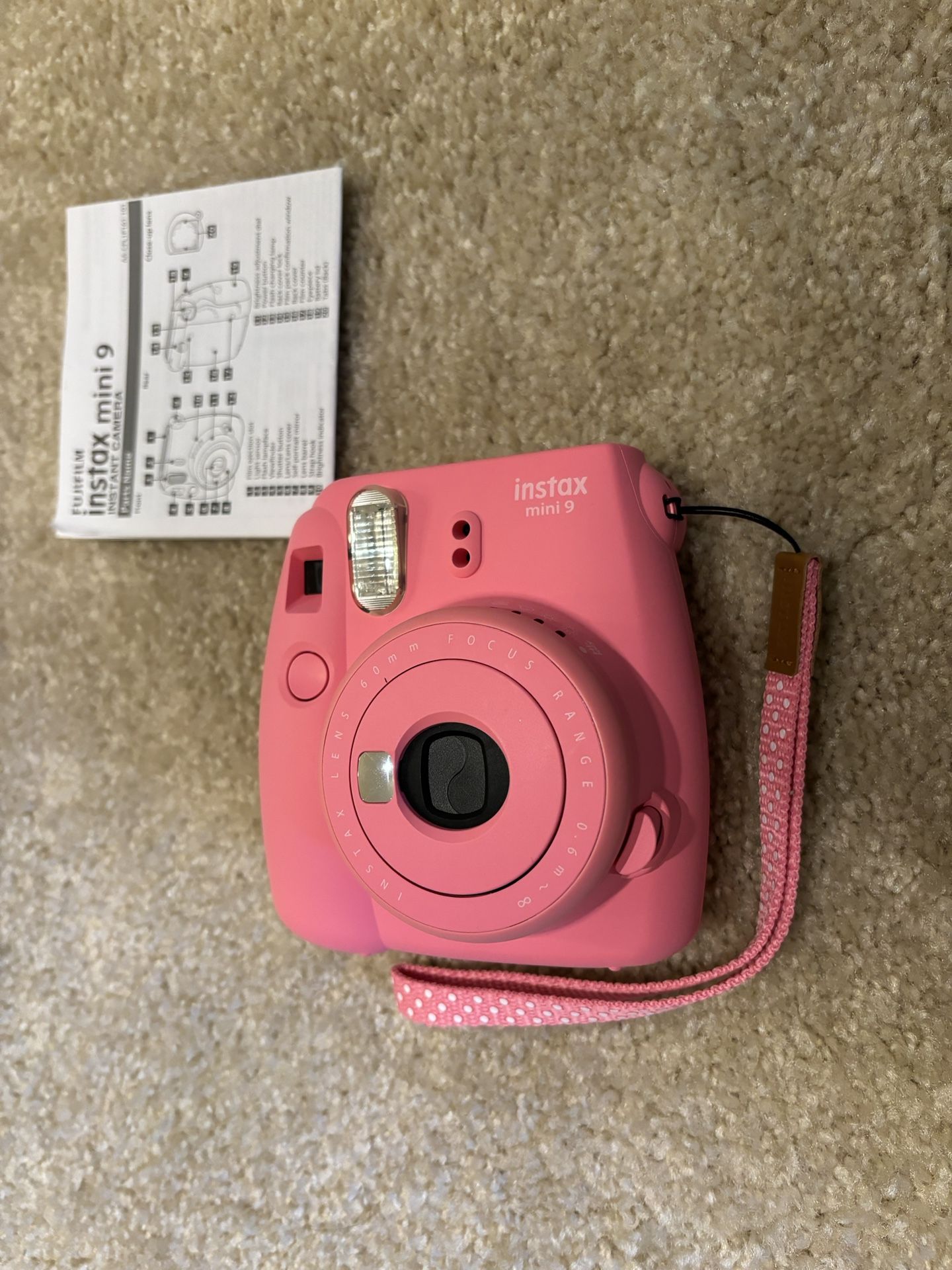 Fujifilm Instax Mini 9 Instant Camera, Flamingo Pink