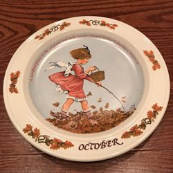 Sarah Stilwell Weber Calendar collection, “October” collector plate