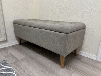 Small Upholstered Storage Bench