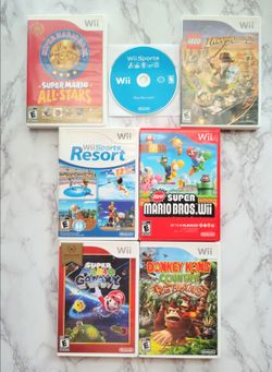 Nintendo Wii games Mario, Wii Sports and More READ DESCRIPTION