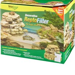 Tetrafauna Decorative Reptofilter For Frogs, Newts & Turtles, 55 Gallon