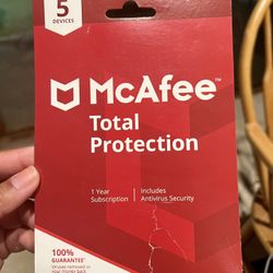 McAfee Total Protection Antivirus Protection - 5 Devices - 1 Year Subscription