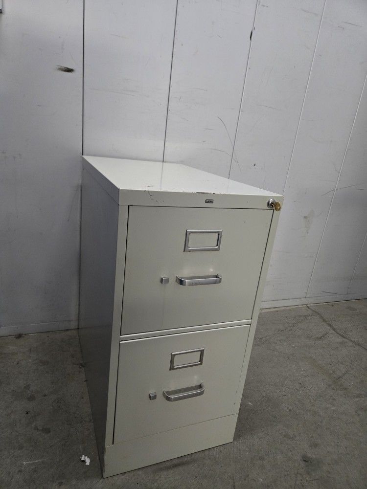Metal File Cabinet With Key Small Scratches
