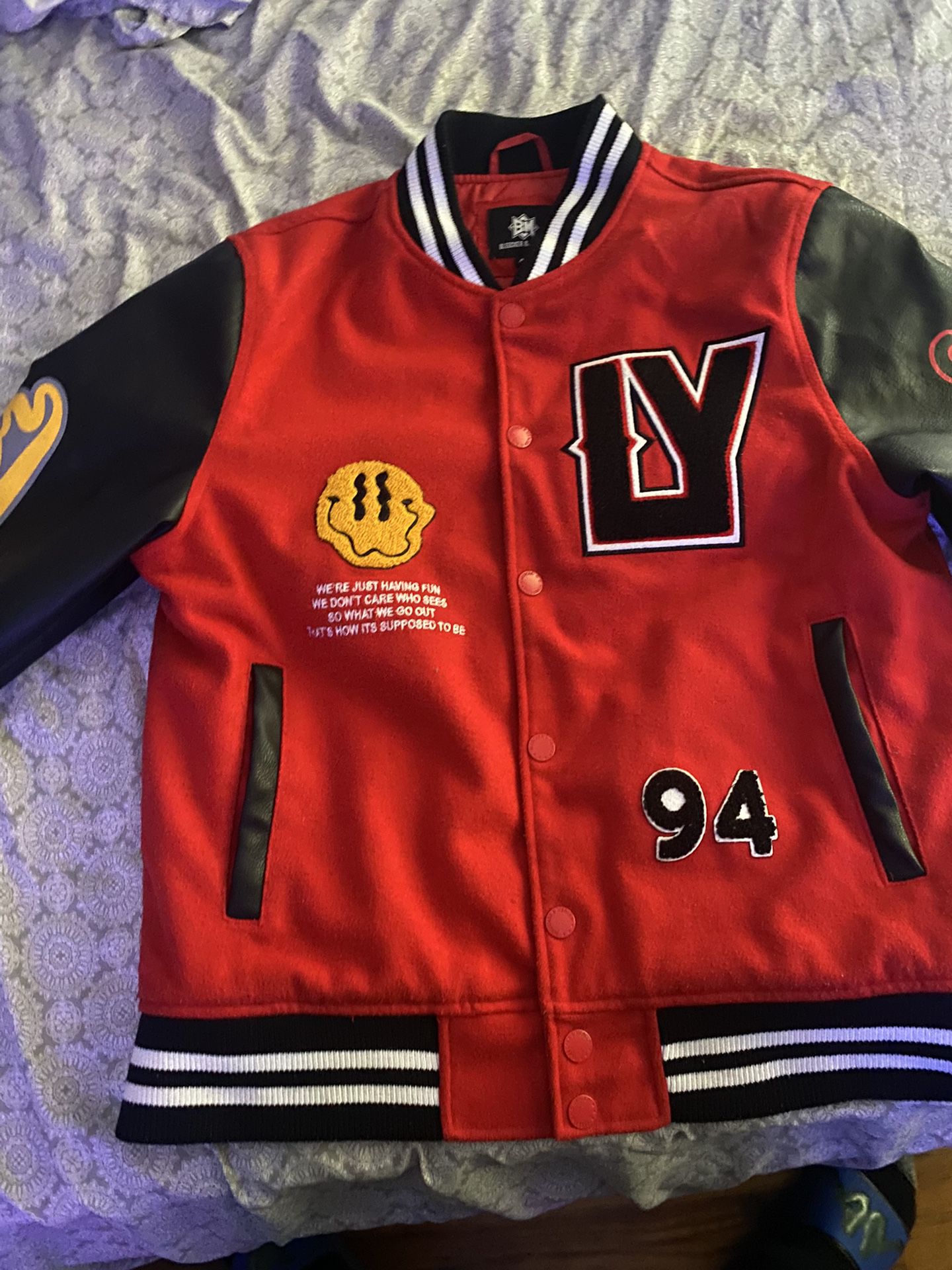 Red Varsity Jacket Size Medium