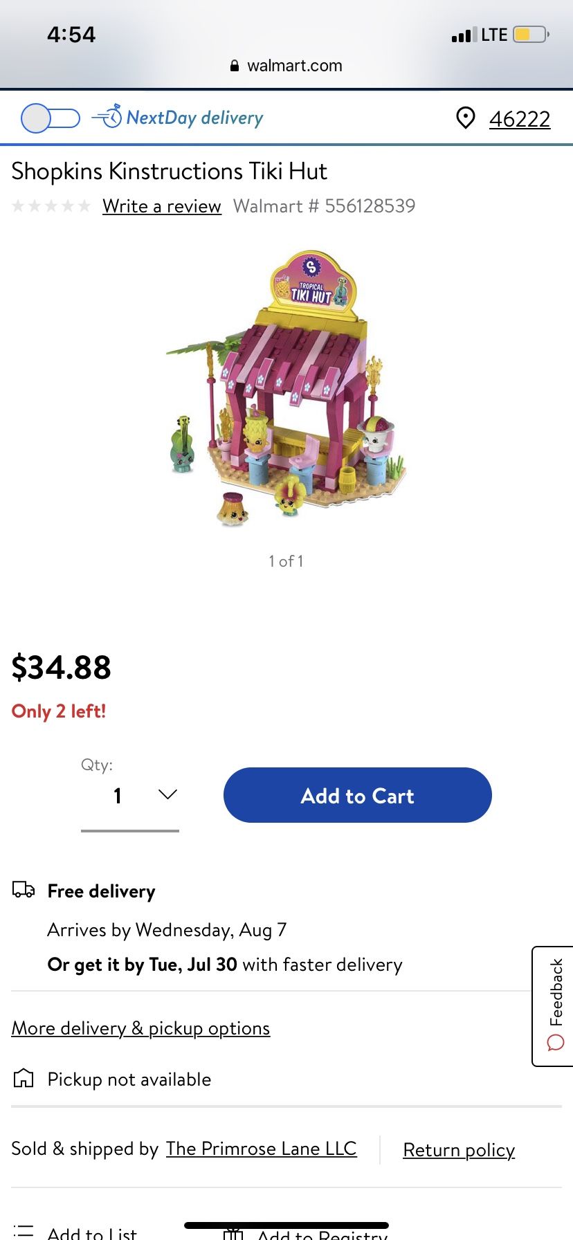 Shopkins Toys Kinstructions Tiki Hut Set