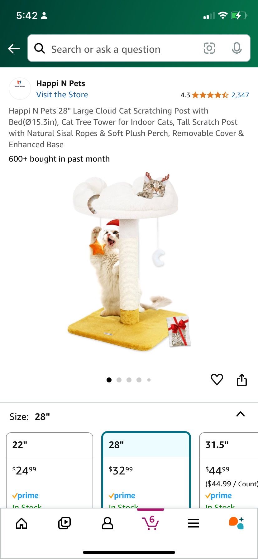 Cat Scratching Post And Bed