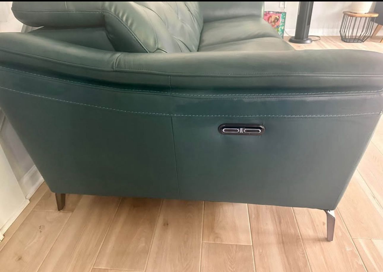 Carvel Leather Power Reclining Sofa