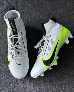 Nike Vapor Edge Pro 360 2 Platinum Vapor Green Football Cleats Size 10.5