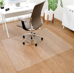 New Office Chair Mat for Hardwood Floors, Easy Glide Floor Mat for Office Chair, Clear Desk Chair Mat for Rolling Chairs 48" x 60"