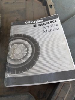2006 Gsxr 600 Owners Service Manual