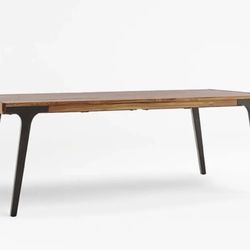 🔴OUTLET ITEM - Lakin 81"-119" Teak Extendable Dining Table