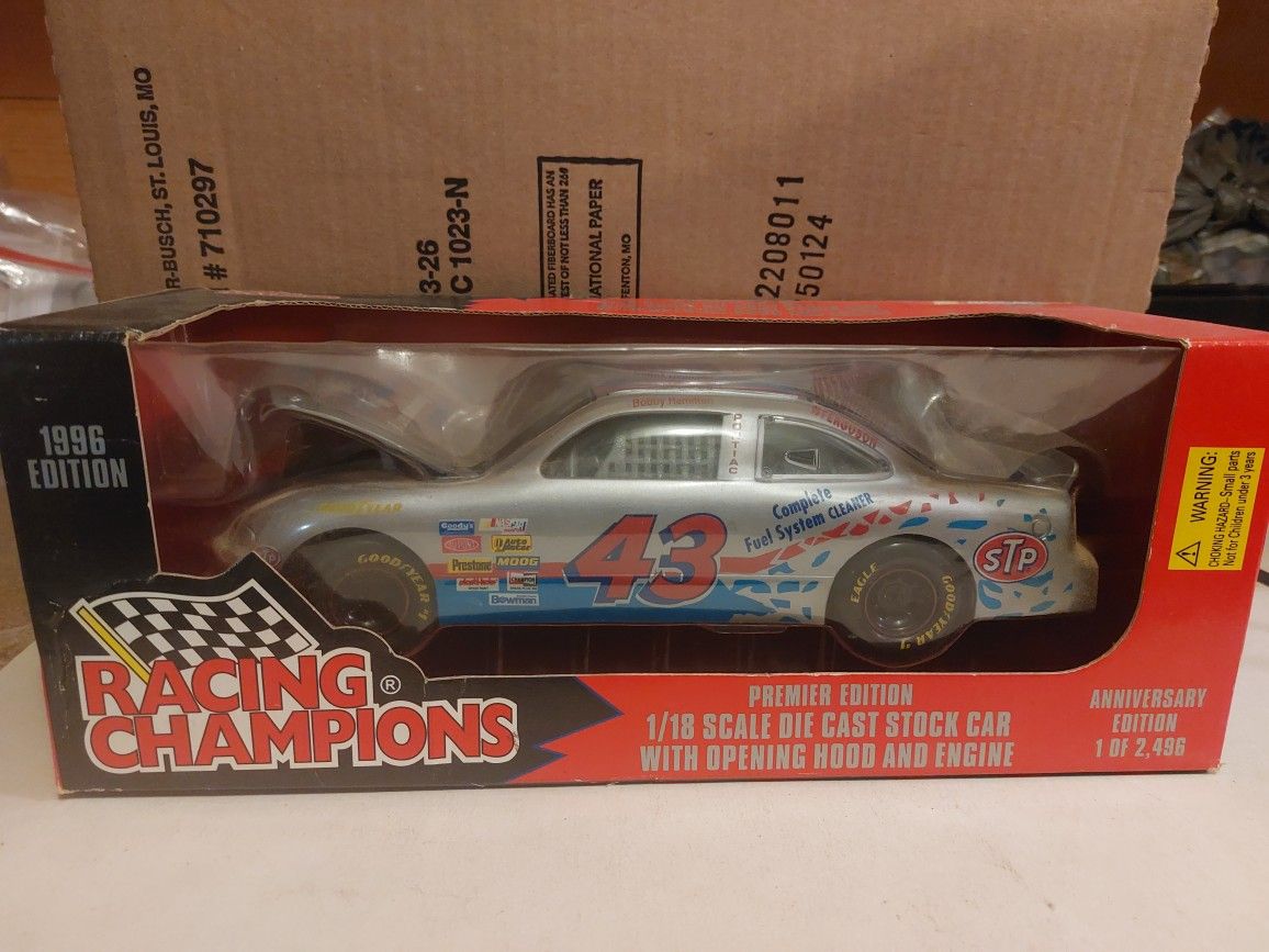 Vintage 1996 NASCAR #43 STP Bobby Hamilton Pontiac Premier Edition NIB