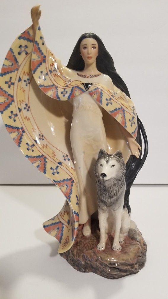Vintage Porcelain Limited Edition The Dreamcatcher By Joanne Bird The Franklin Mint #A2217 11½"