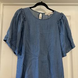 LOFT Denim Top Size Large