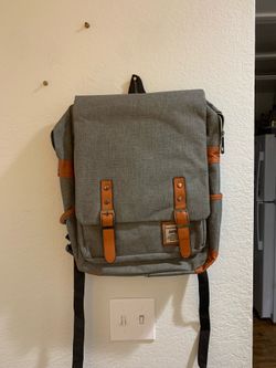Gray backpack