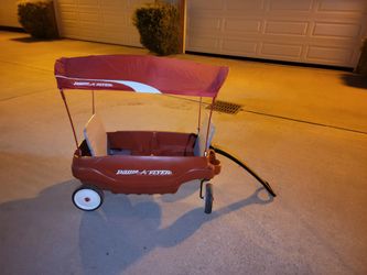Radio Flyer Wagon with Canopy and Fold-Down Seats