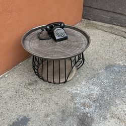 Title: End Table / Coffee Table with Pet Sleep Area  Description: Unique multi-purpose piece that works as both a stylish table and a cozy pet housing