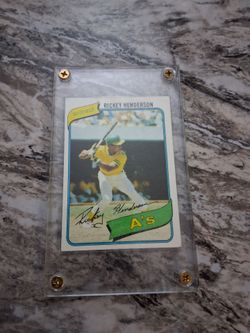 Rickey Henderson Oakland A's Baseball Card