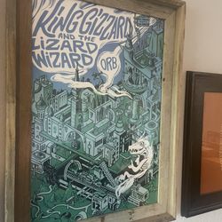 King Gizzard And The Lizard Wizard Limited Poster 2017 Fillmore Sf