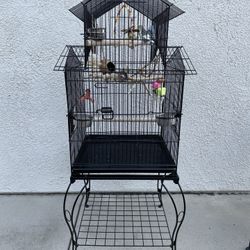 Big Bird Cage..  excellent condition, like new.. everything included.. measures 53h x 22w x 22d