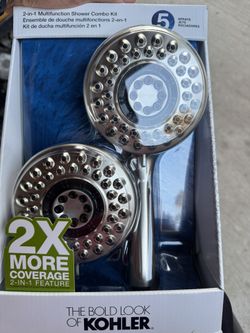 NEW Nuevo-Shower head and handheld/ bath massage- regadera