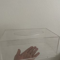 Clear Tissue Box 
