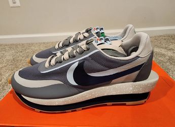 Nike LD Waffle sacai CLOT Kiss of Death 2 Cool Grey Size: US M 9.5