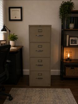 Heavy-Duty 4 Drawer Metal Filing Cabinet