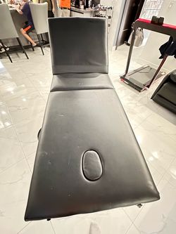 Black Massage Table with Face Cradle Hole