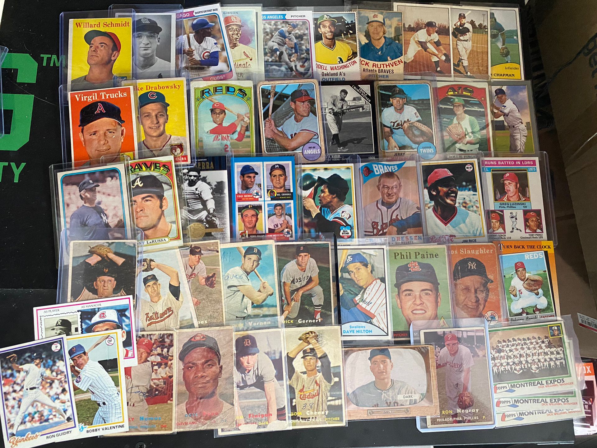 1950s’-1970’s Vintage Baseball Cards-Lot of 87