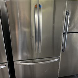 New Open Box Lg French Style Stainless Steel Refrigerator 