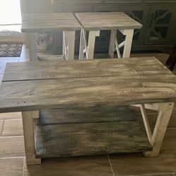 Three Piece Coffee Table Set
