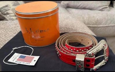 mens b.b. simon customized belt size 42 (will fit a size 36-38)