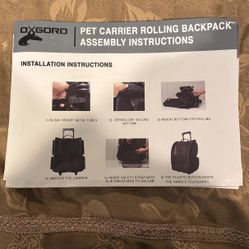 Pet Rolling Back Pack