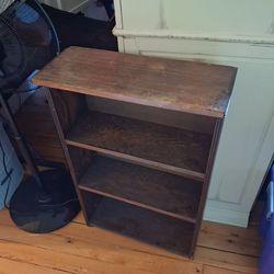 Solid wood bookcase